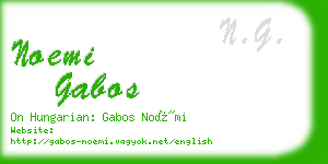 noemi gabos business card